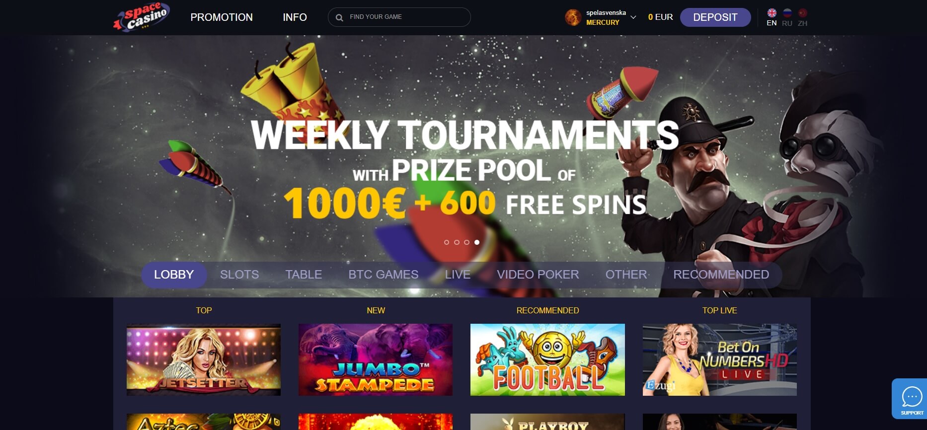 space casino